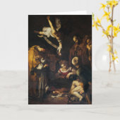 Carte Nativité (Fleur jaune)