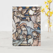 Carte Nativité  (Fleur jaune)