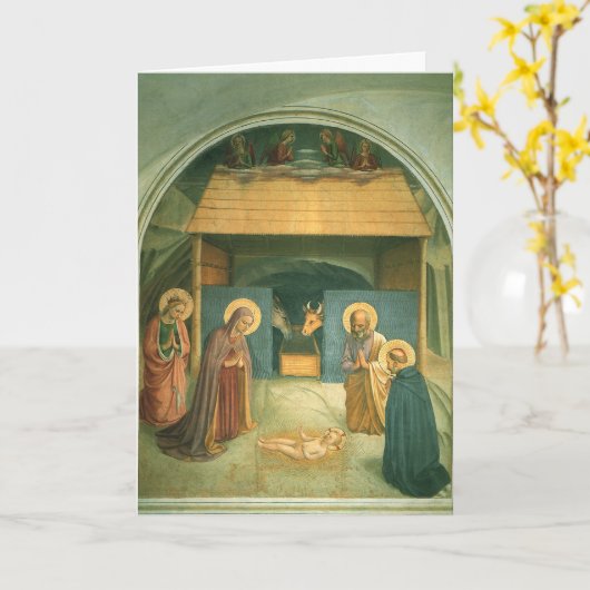 Carte Nativité de Fra Angelico (Fleur jaune)