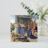Carte NATIVITÉ DE JÉSUS, ANGES de PIERO DELLA FRANCESCA (Debout devant)