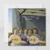 Carte NATIVITÉ DE JÉSUS, ANGES de PIERO DELLA FRANCESCA (Dos)