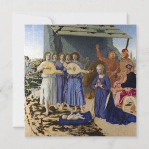 Carte NATIVITÉ DE JÉSUS, ANGES de PIERO DELLA FRANCESCA
