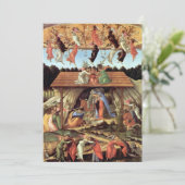Carte Nativité de Noël, Naissance du Christ par Botticel (Debout devant)