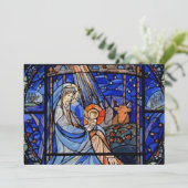 Carte Nativité du style Verre Trait (Debout devant)