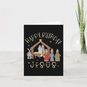 Carte Nativité Joyeux anniversaire Jésus Noël Nativité C