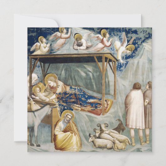 Carte Nativité (Naissance de Jésus-Christ) (par Giotto) (Devant)
