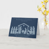Carte Nativity Christmas Card – Emmanuel God With Us (Fleur jaune)