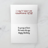 CARTE N'ATTENDEZ PAS DE *CÉLÉBRER VOUS* AIMER ANNIVERSAI (Intérieur)