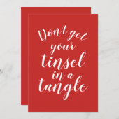 Carte N'attrape pas ton oiseau dans un enchevêtrement No (Devant / Derrière)