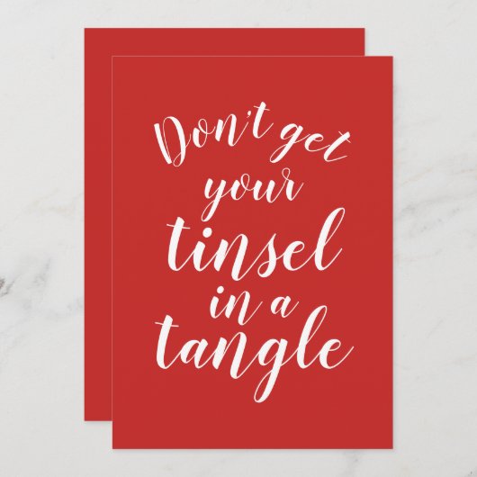 Carte N'attrape pas ton oiseau dans un enchevêtrement No (Devant / Derrière)