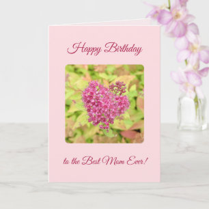 Carte Natural Flower Heart - Joyeux Anniversaire Maman r