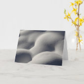 Carte Nature Abstraite des monticules de neige mousseuse (Fleur jaune)