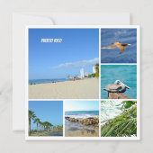 Carte Nature collage of San Juan, Porto Rico (Devant)