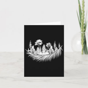 Carte Nature Forêt Plantes Arbres Camping Randonnée Mont