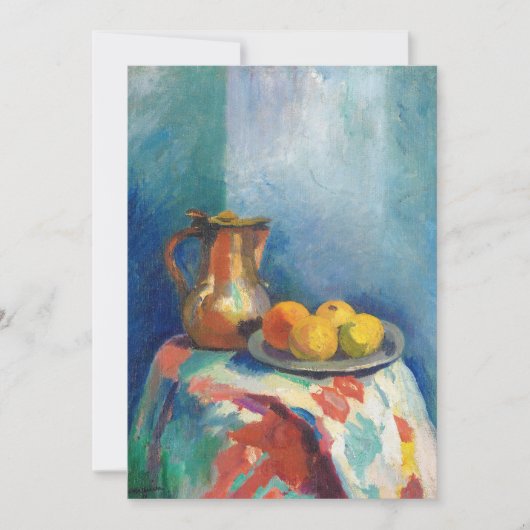 Carte Nature Morte Au Pichet En Cuivre | Henri Manguin (Devant)