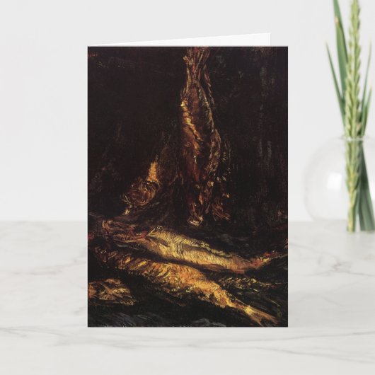 Carte Nature morte avec bloaters par Vincent van Gogh (Devant)