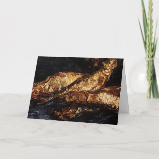 Carte Nature morte avec bloaters par Vincent van Gogh (Devant)