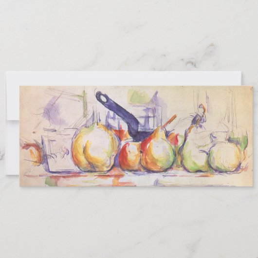 Carte Nature morte avec casserole de Paul Cezanne (Devant)