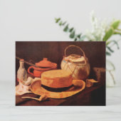 Carte Nature morte chapeau de paille jaune de Vincent va (Debout devant)