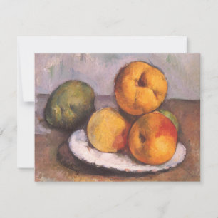 Carte Nature morte Coings, Pommes, Poires de Paul Cezann