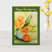 Carte Nature morte d'automne (Fleur jaune)