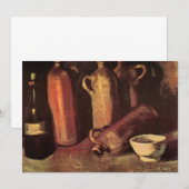 Carte Nature morte de 4 bouteilles de pierre par Vincent (Devant / Derrière)