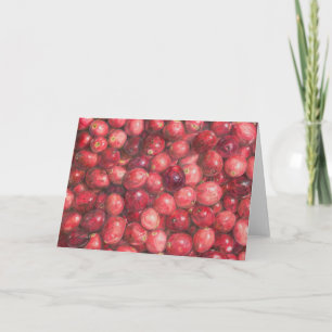 Carte Nature morte de canneberges