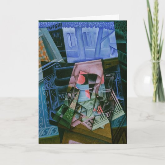 Carte Nature morte devant une fenêtre ouverte de Juan Gr (Devant)