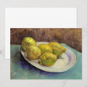 Carte Nature morte Lemons sur une assiette par Vincent v (Devant / Derrière)