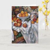 Carte Nature morte Oranges - Paul Cezanne Peinture Art (Fleur jaune)