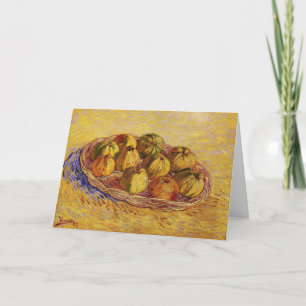 Carte Nature morte, panier de pommes de Vincent van Gogh