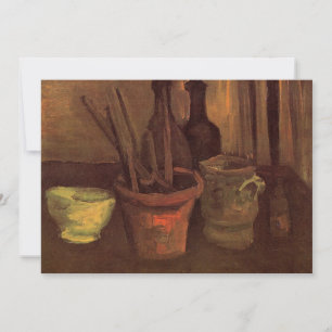 Carte Nature morte Pinceaux dans un pot par Vincent van 