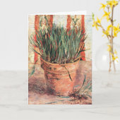 Carte Nature morte Pot de fleurs avec ciboulette par Vin (Fleur jaune)