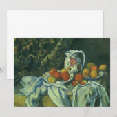Carte Nature morte, rideau et pichet de Paul Cezanne (Devant / Derrière)