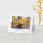 Carte Nature Thoreau Quota Landscape Watercolor Art Card (Fleur jaune)