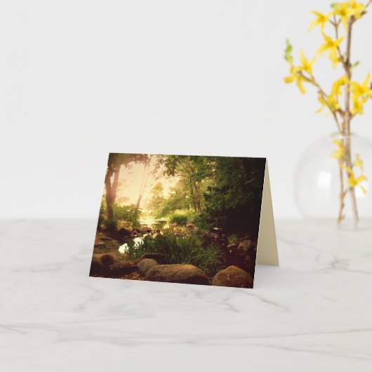 Carte Natures cachées 2 blanc (Fleur jaune)