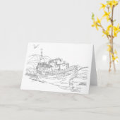 Carte Naufrage de Corpach Écosse (Fleur jaune)