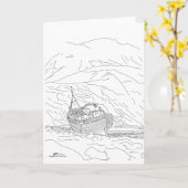 Carte Naufrage de Corpach en Écosse (Fleur jaune)