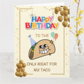 Carte Naughty Birthday Card, Funny Anniversaire Card pou (Fleur jaune)