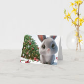 Carte Naughty Bunny Noël (Fleur jaune)