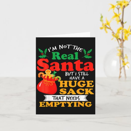 Carte Naughty Christmas For Men Huge Package Sack Dirty (Fleur jaune)