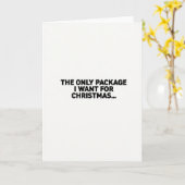 Carte Naughty Christmas Package Card (Fleur jaune)