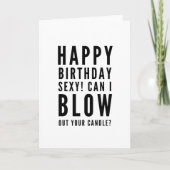 Carte Naughty drôle petit ami heureux anniversaire (Devant)