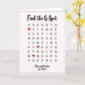 Carte Naughty G Spot Practice Card (Fleur jaune)