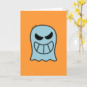 Carte Naughty Halloween Ghost (Fleur jaune)