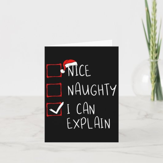 Carte Naughty I (Devant)