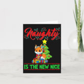 Carte Naughty Is The New Nice Christmas Santa Xmas Premi (Devant)