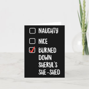 Carte Naughty Nice A Brûlé Des Sheryls Elle A Éclaté