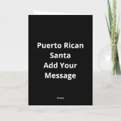 Carte Naughty Nice Puertorican Santa Holiday Sweet (Dos)