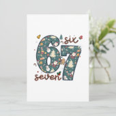Carte Naughty Nice Six Seven 67 Brainrot Noël (Debout devant)